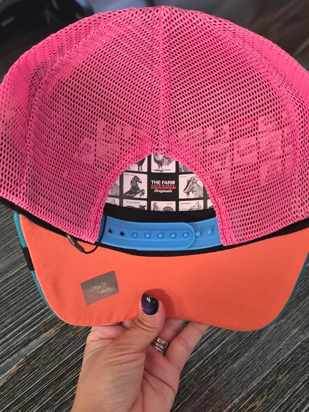 The Farm Flamingo Squad Trucker Hat - Pink & Teal